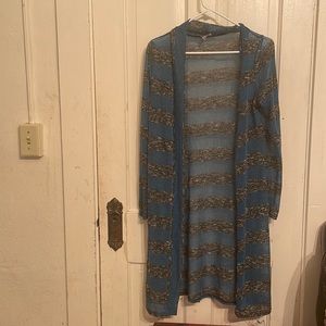 Blue and Black Kimono